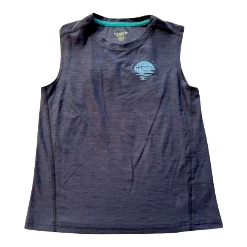 Navy blue muscle tank